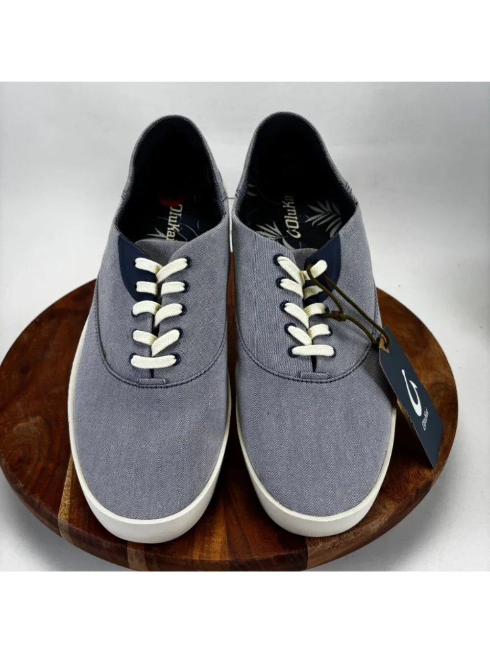 Olukai Mens Size 11 Tradewind Sneakers Blue Casual Canvas Lightweight Shoes NWT
